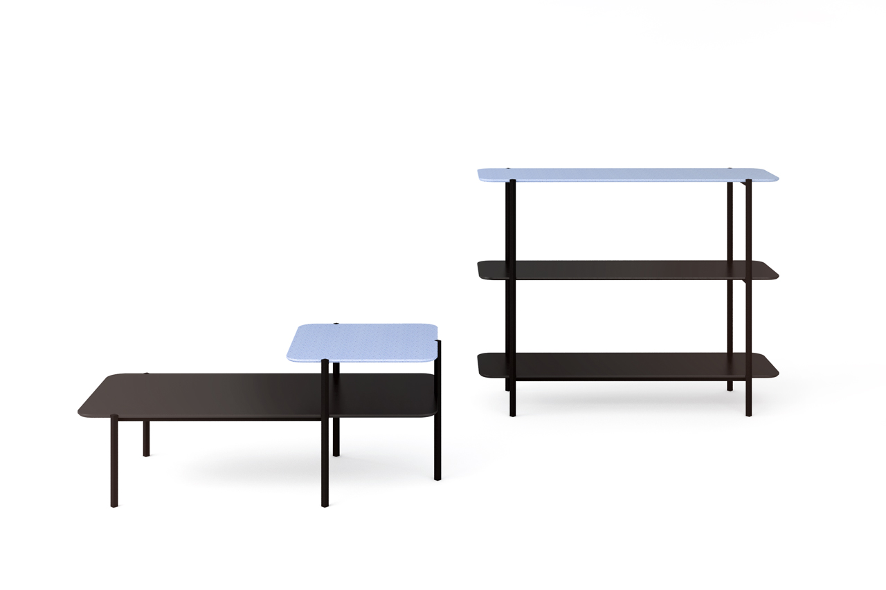 Arpege. table. etagere. buffet. shelf. bookcase. JUAM. DESIGN. STUDIO.