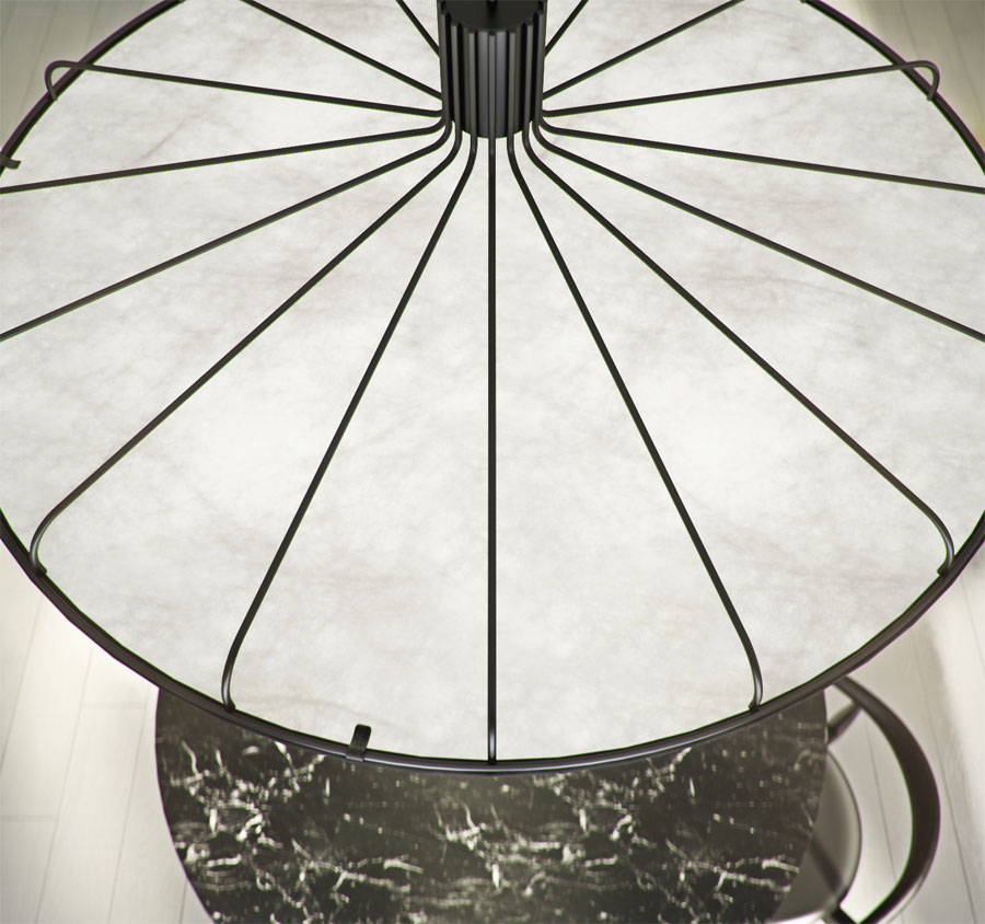 Erakis. Lampe Applique murale & Suspension. Tyvek. JUAM DESIGN STUDIO