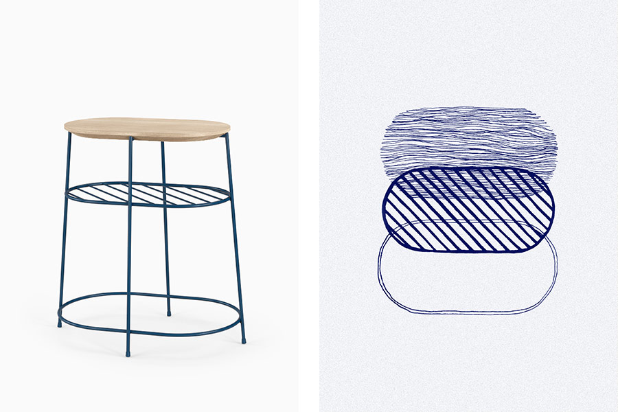 Naos. Table Basse. Gueridon. JUAM. DESIGN. STUDIO.